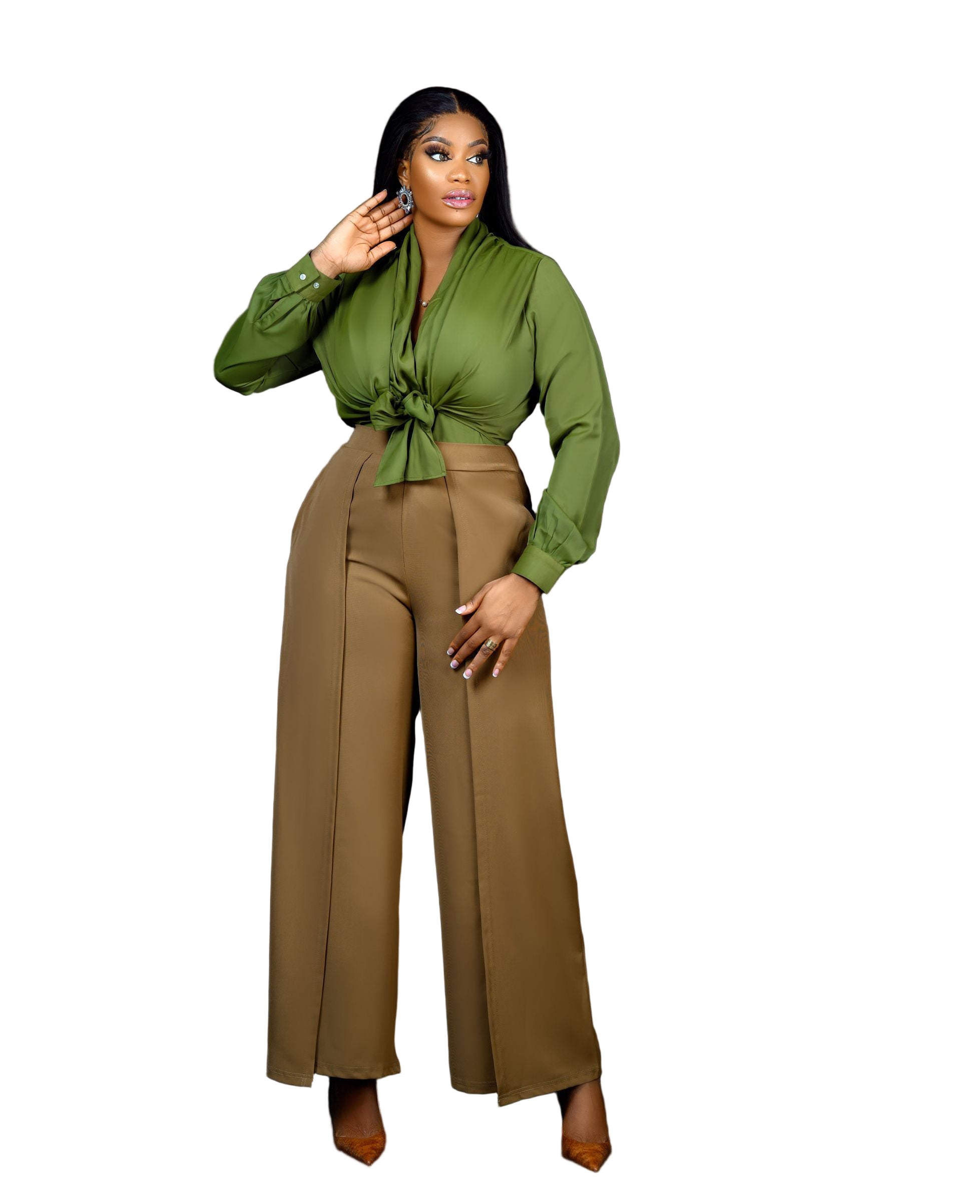 Vichy wrap Blouse