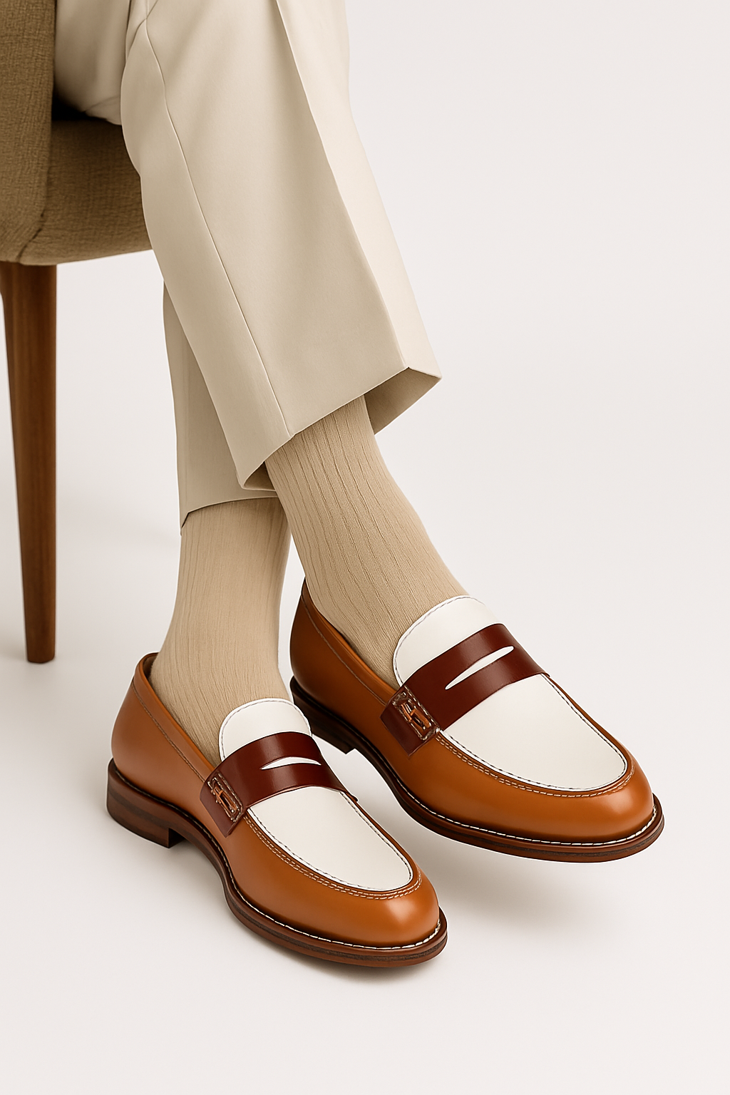 Brown Enyieye Penny Loafers