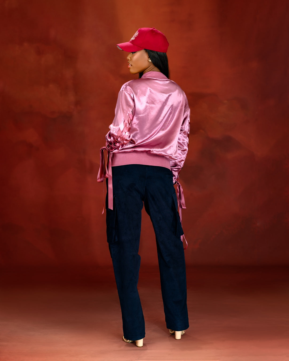 Luna Satin Bomber Jacket-3