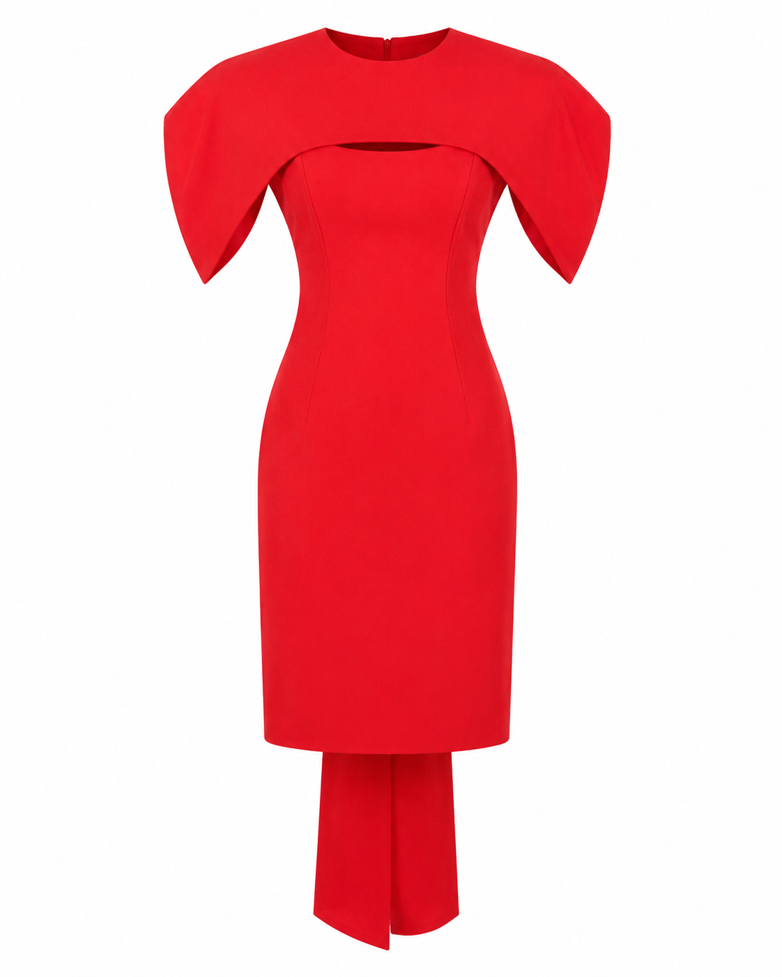 Scarlet Cape Dress-1
