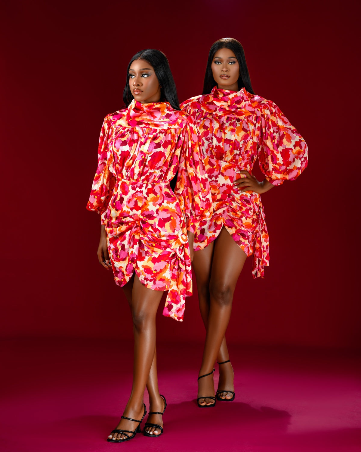 Solaris  Draped  Mini Dress-6