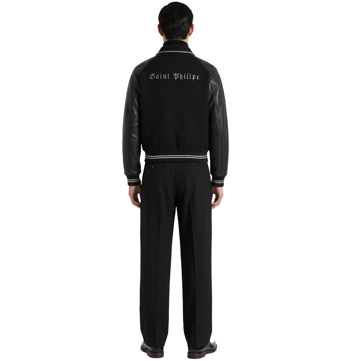 Saint Philippe Noir Varsity Jacket-3