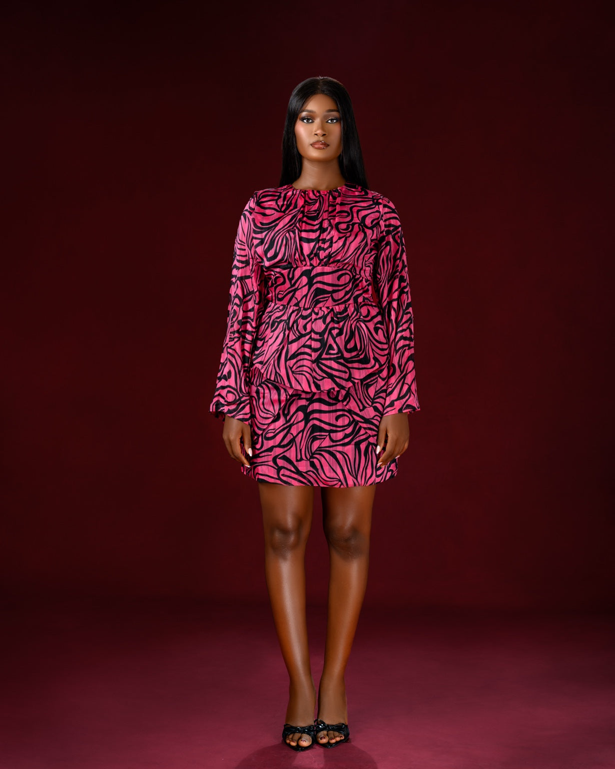 Zarae Wave Mini Dress-4