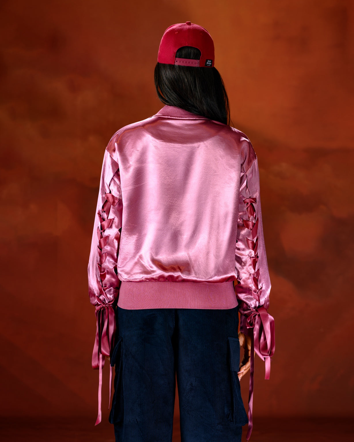 Luna Satin Bomber Jacket-5