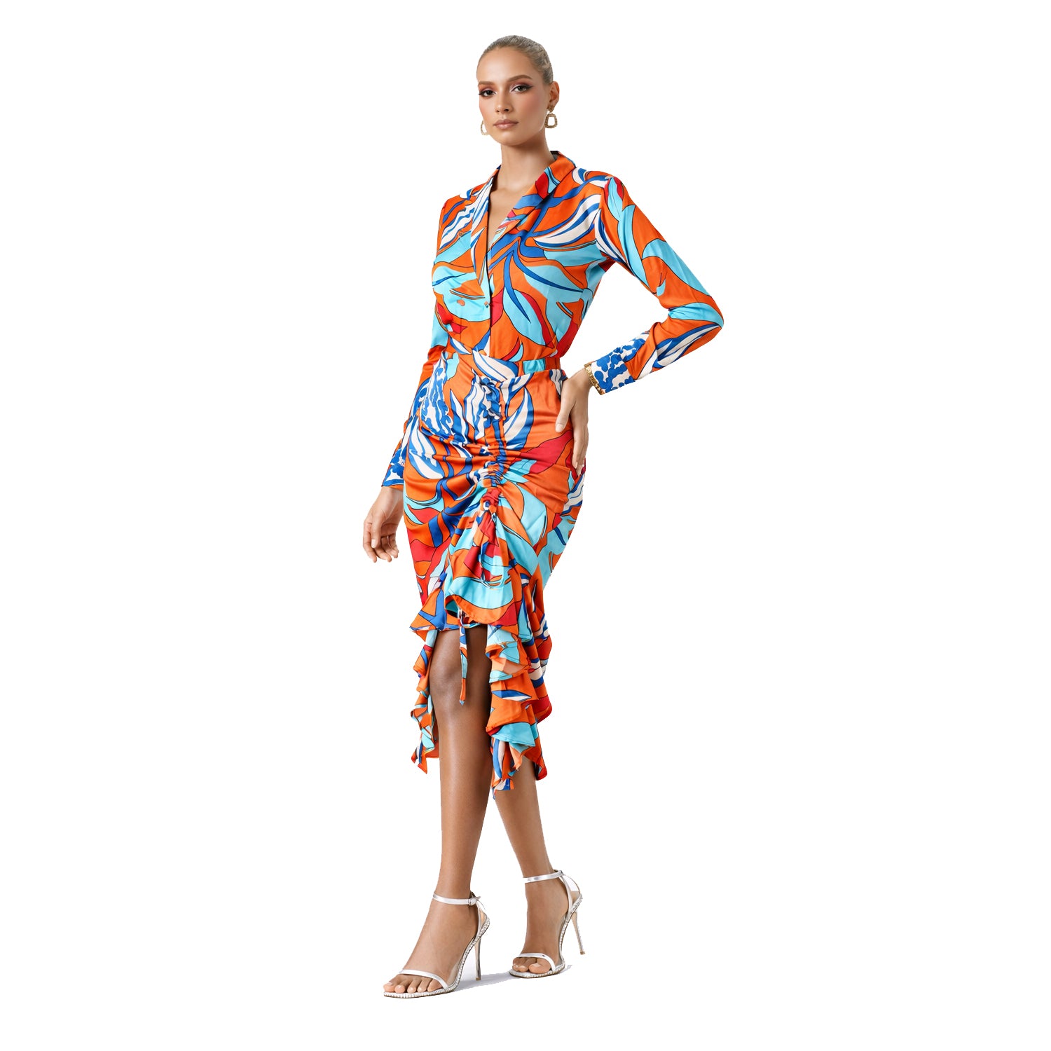Ember Ruched Skirt Set-2