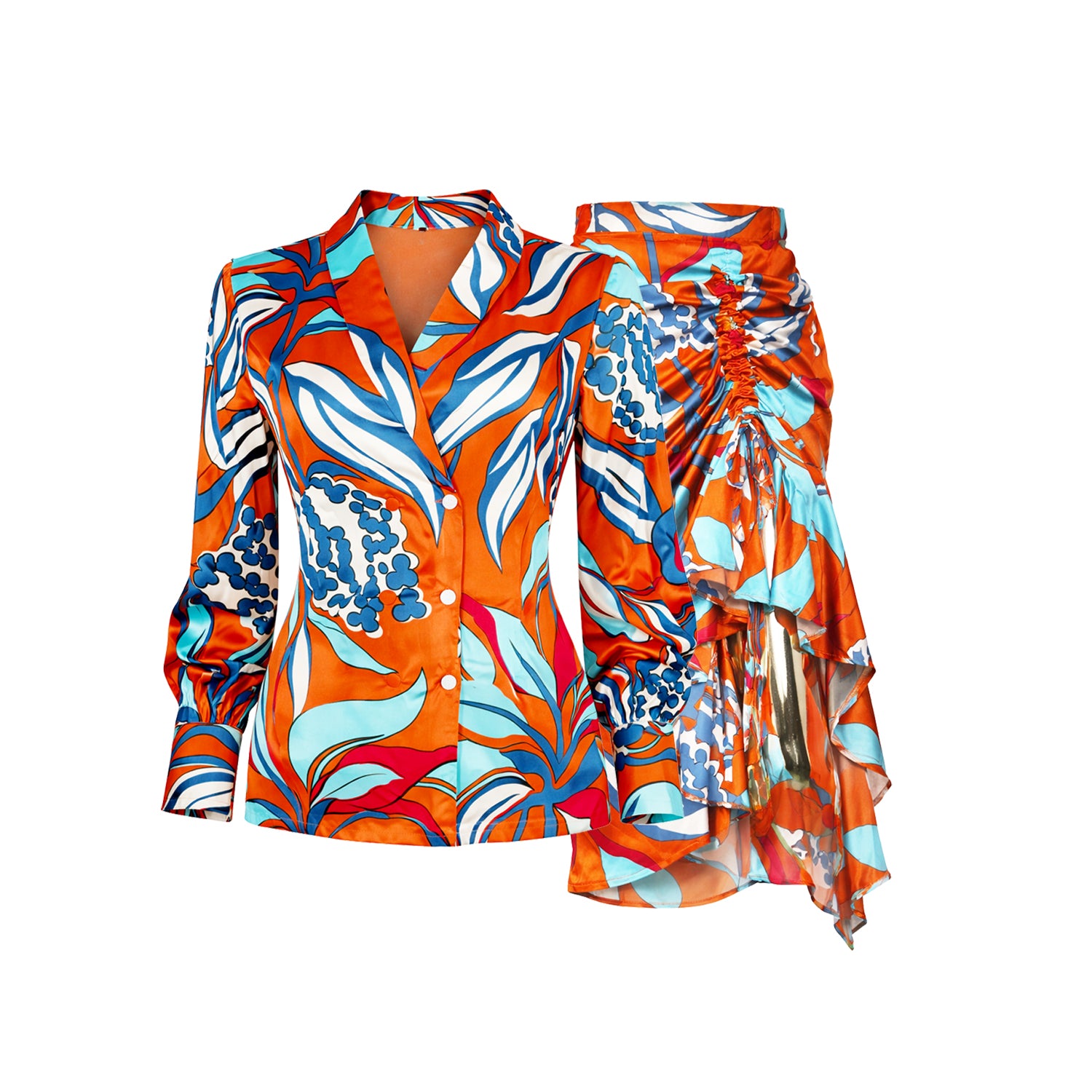 Ember Ruched Skirt Set