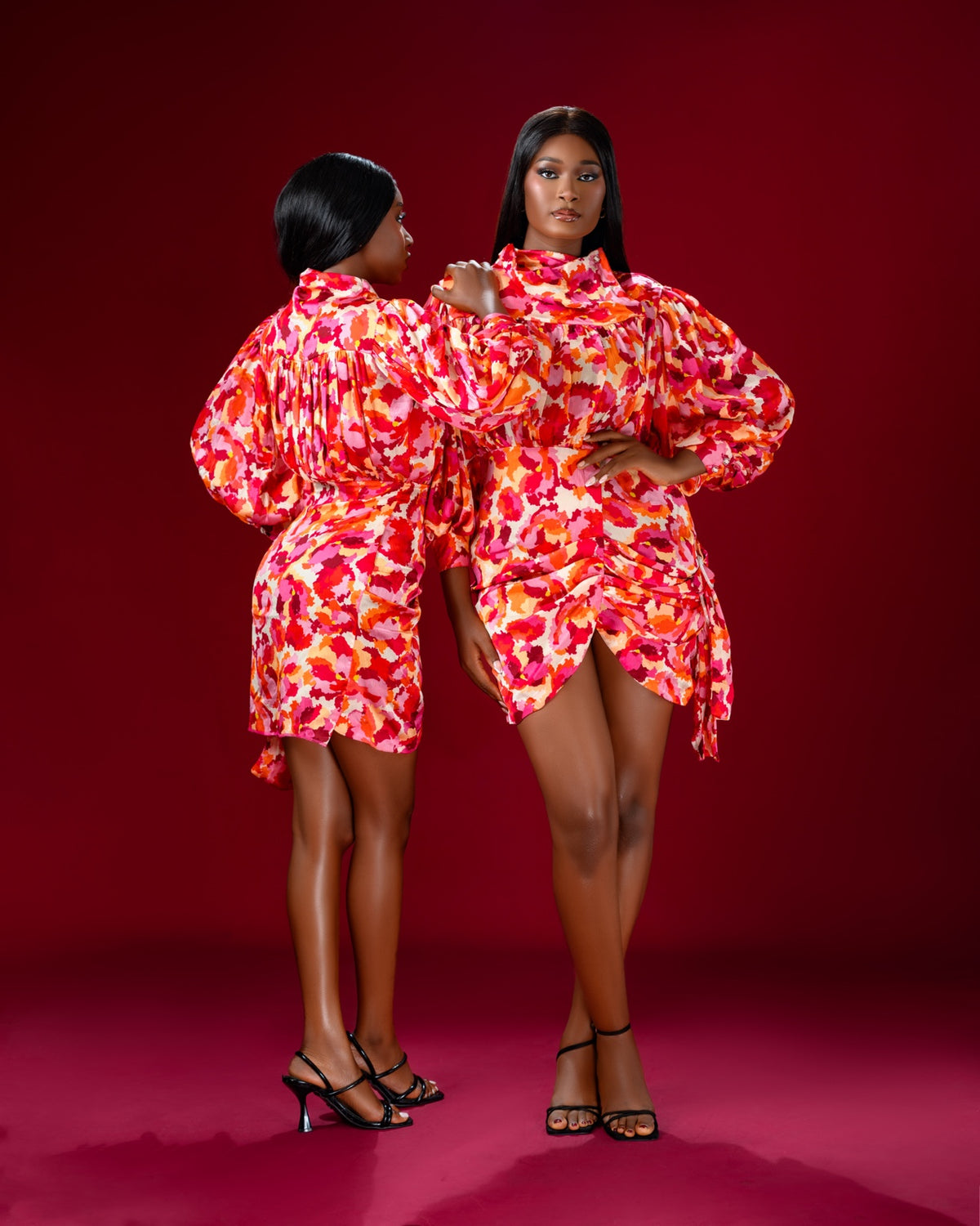Solaris  Draped  Mini Dress-4