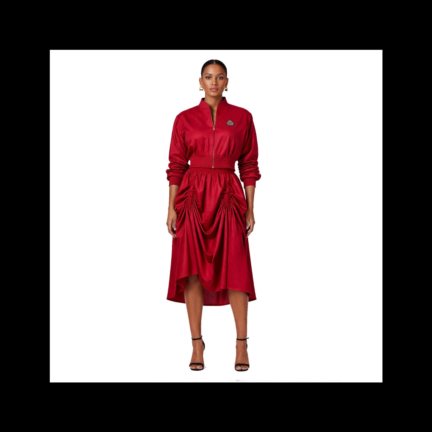 Garnet Ruched Set-2