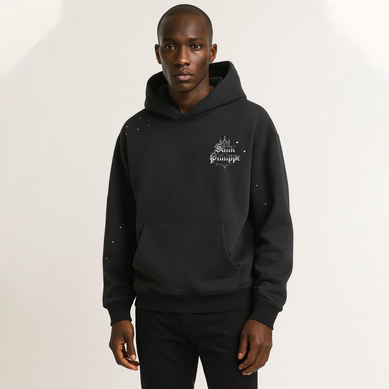Saint Philippe Cathedral Noir Hoodie-3