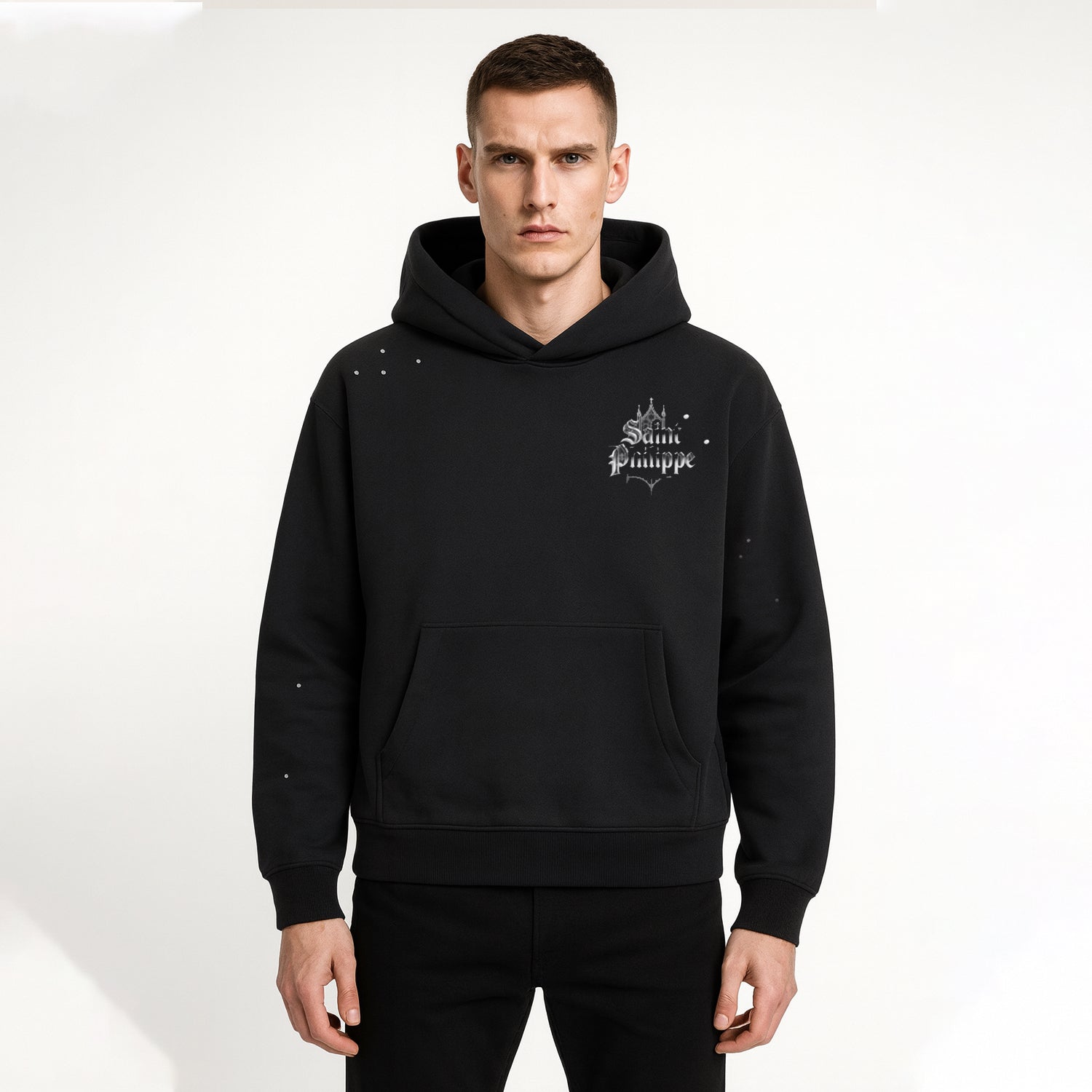 Saint Philippe Cathedral Noir Hoodie-5