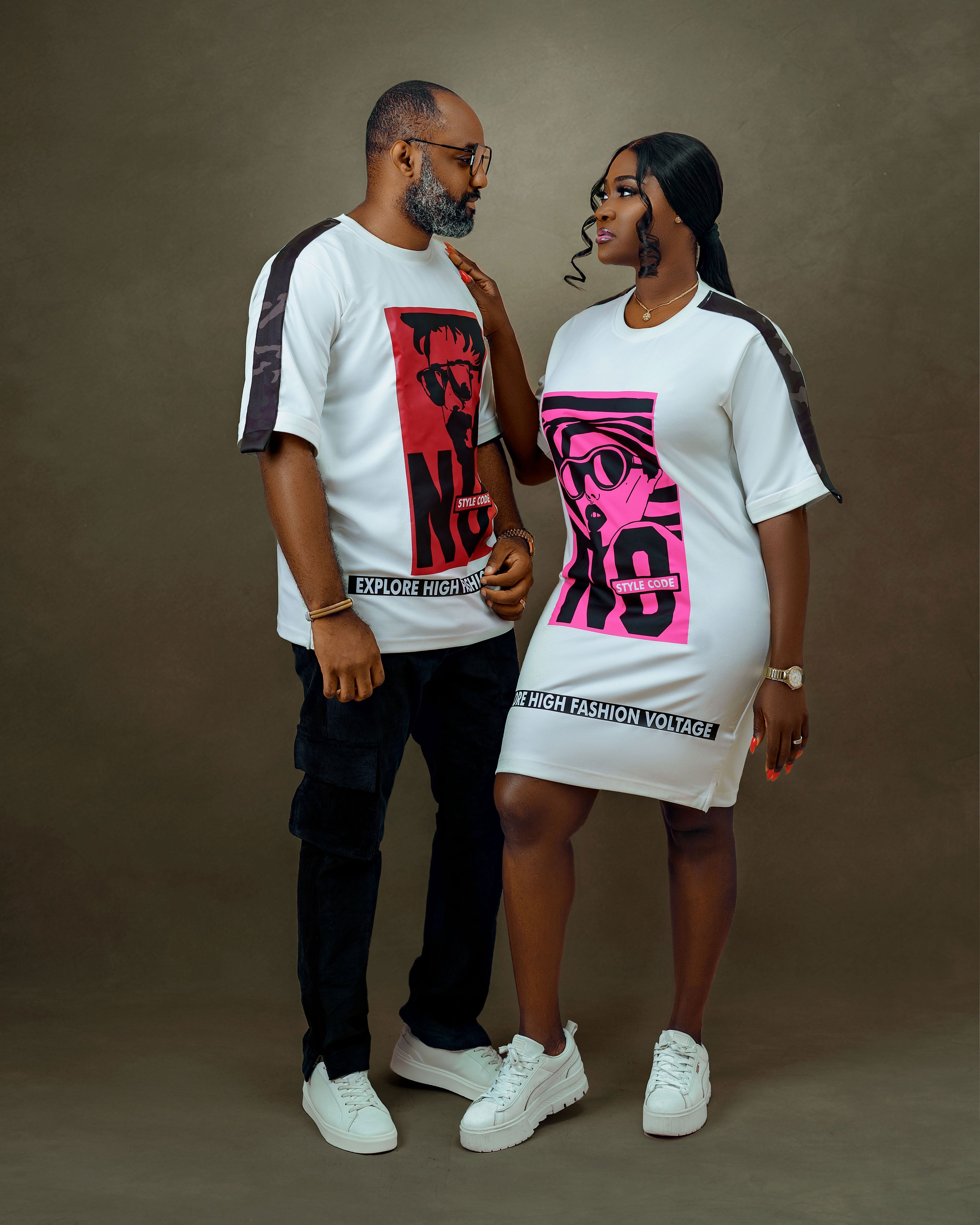 No Style Code Tee Dress White