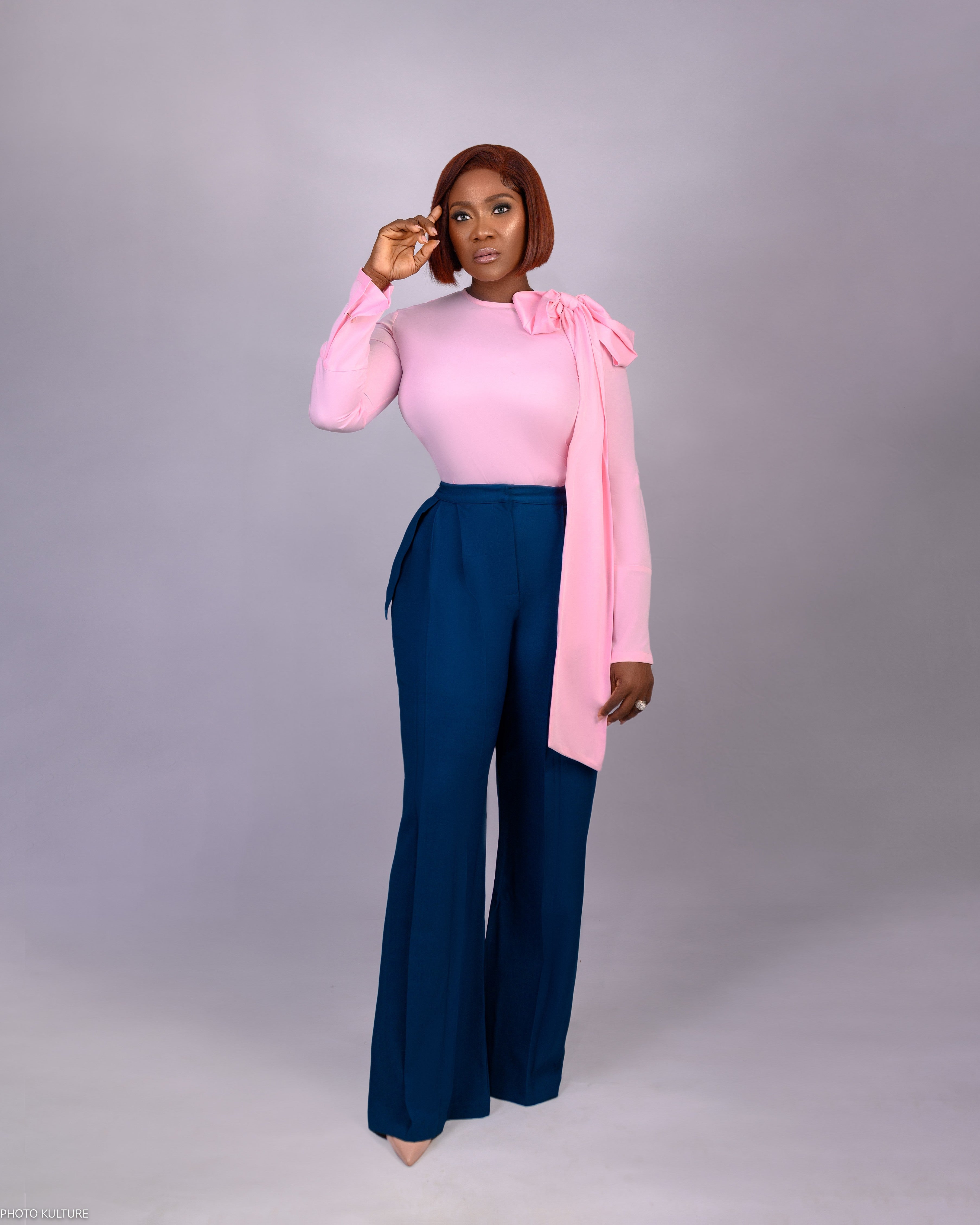 Foppio Pussy Bow Blouse & Trouser