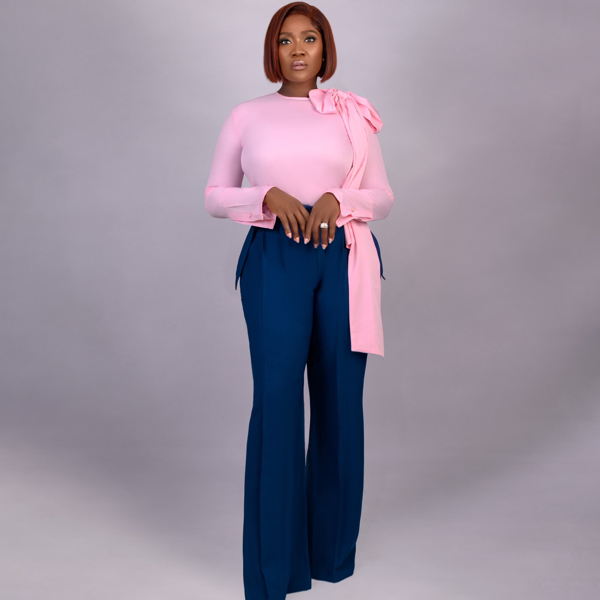 Foppio Pussy Bow Blouse & Trouser