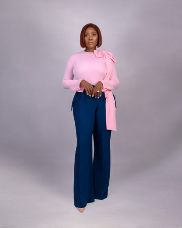 Foppio Pussy Bow Blouse & Trouser