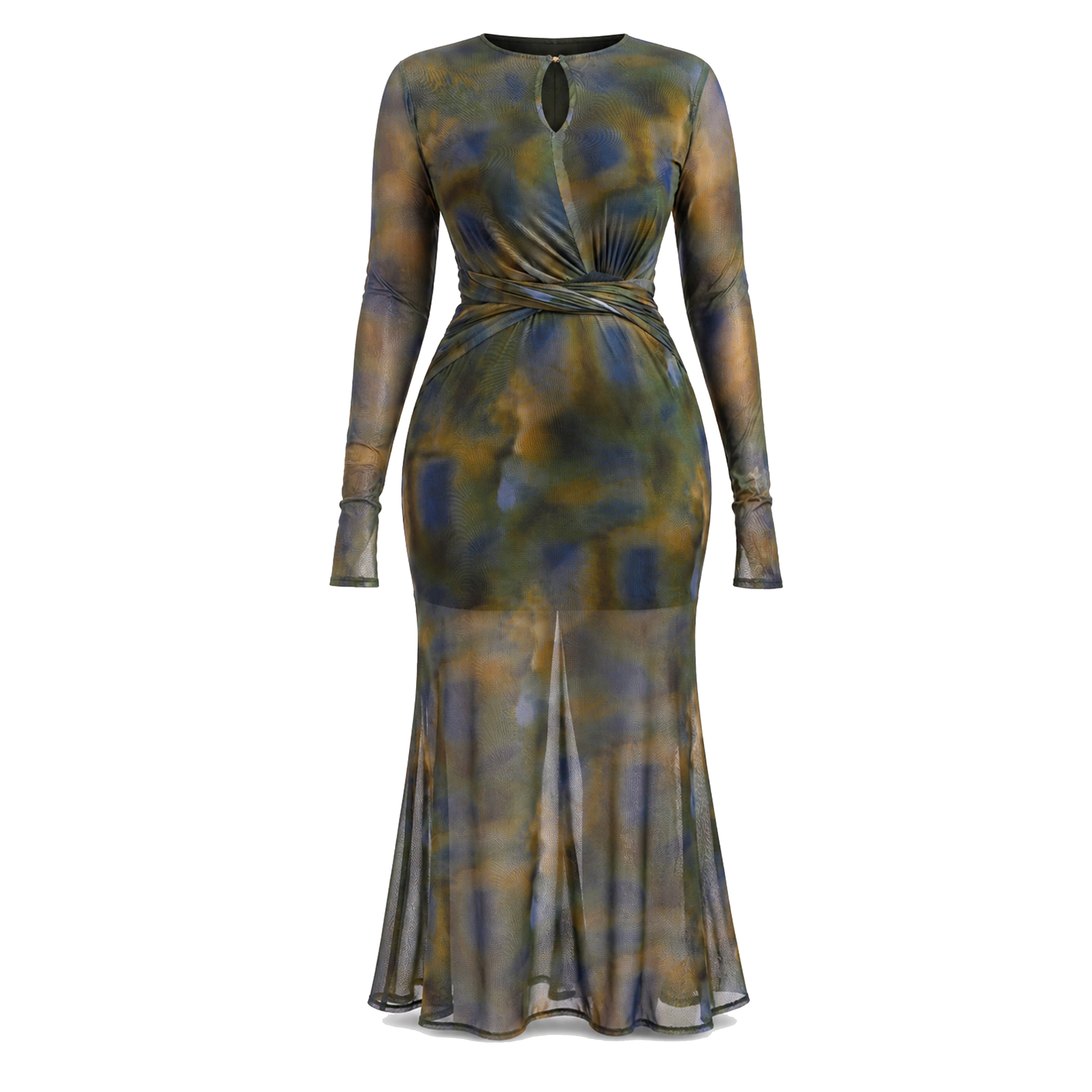 Mirage Mesh Maxi Dress